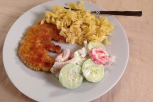 Schnitzel with Noodles