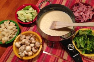 Cheese Fondue for Dinner