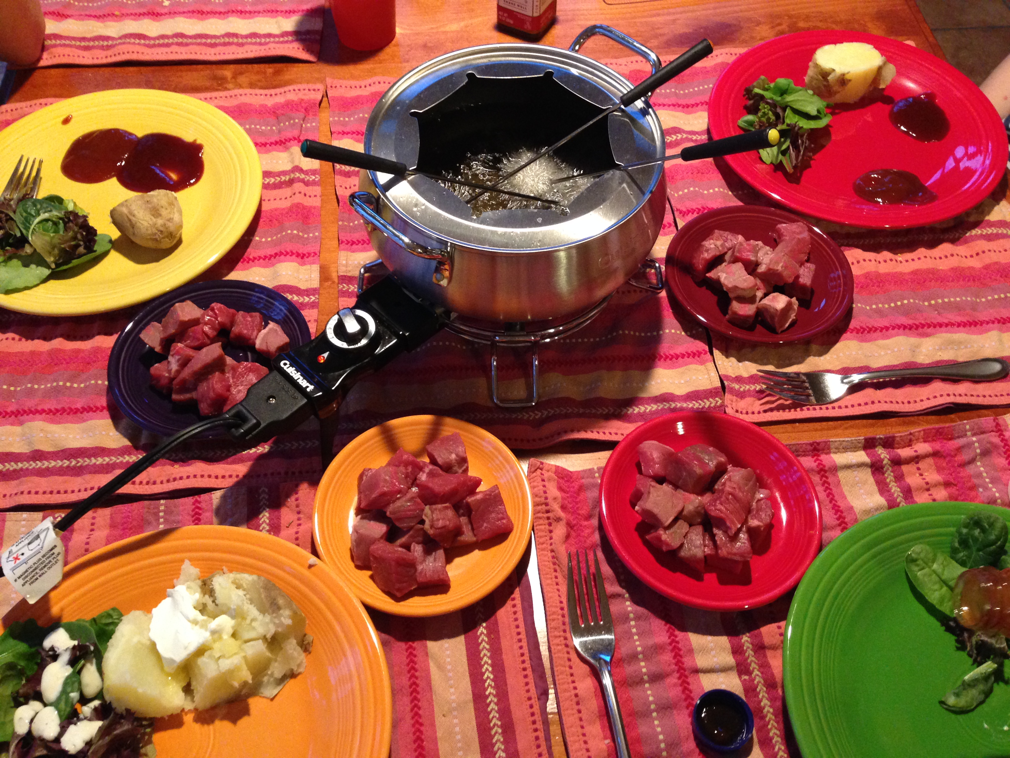 Meat fondue recipe