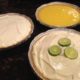 Chocolate Cream Pie, Banana Cream Pie and Key Lime Pie