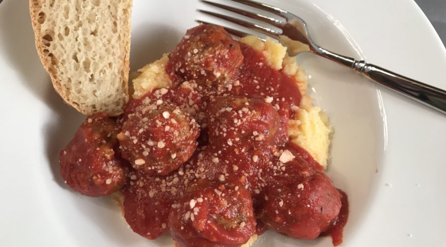 Meatballs with Polenta