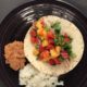 Peach Salsa Chicken Tacos