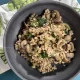 Farro with Spinach and Mushrooms