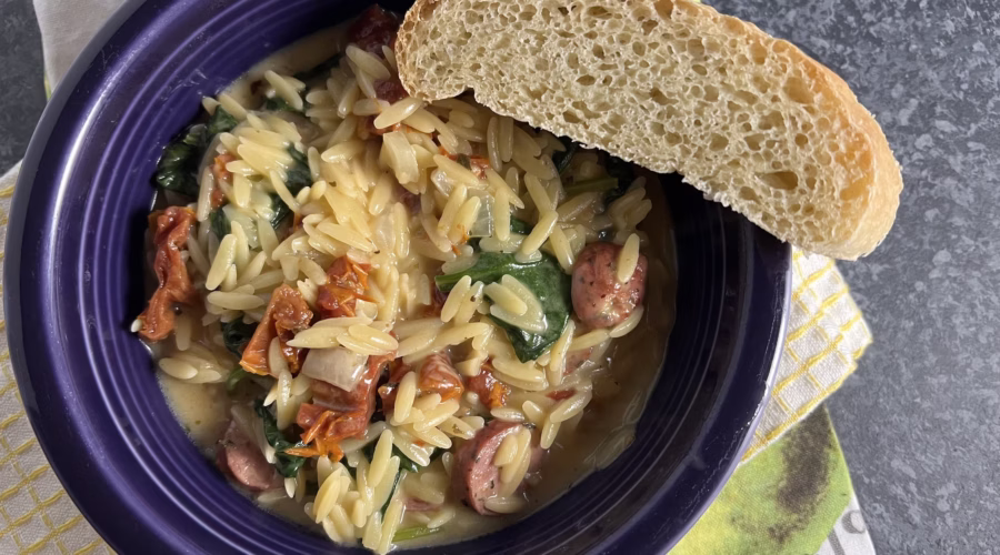 One-Pot Creamy Tuscan Orzo